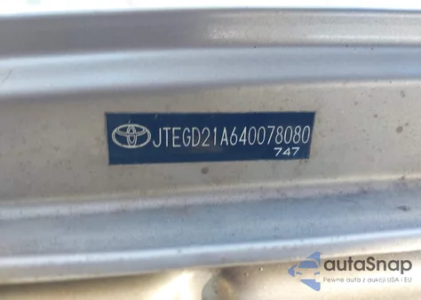 2004 Toyota Highlander из США, поврежденный, VIN JTEGD21A640078080